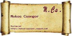 Mokos Csongor névjegykártya